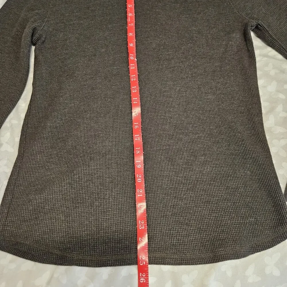 Banana Republic Men's Olive Knit Sweater Waffle-Knit Crew Neck Pullover M